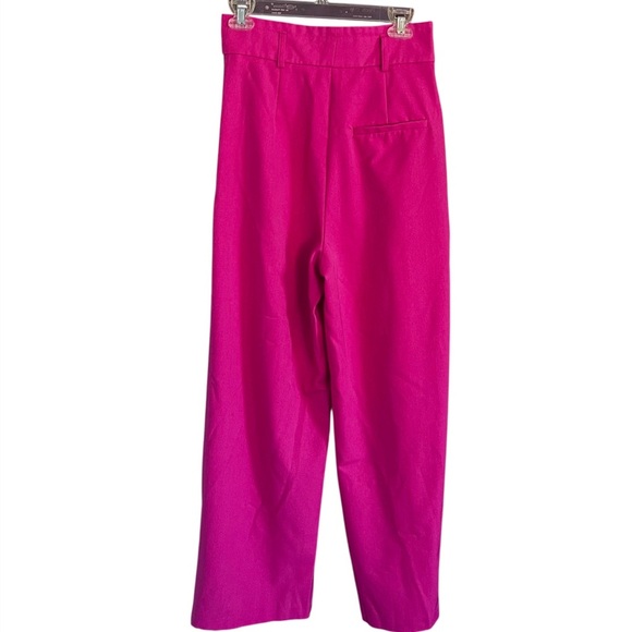 ASOS River Island Wide Leg Trousers in Hot Pink Size 10 - Picture 7 of 16